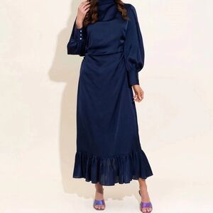 Alden Adair Long Sleeve Midnight Navy Dress